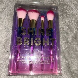 Pink and Purple Cosmetic Brush Set